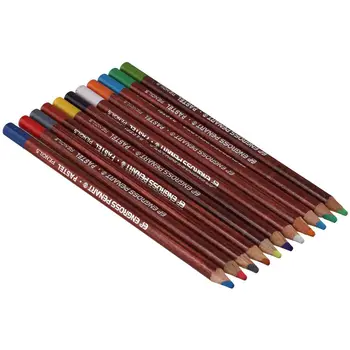 12 бр. цветни Моливи за писане Ярки Цветни Кръгли Дървени Моливи за рисуване на класната дъска Артистичен молив