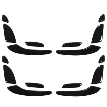 16ШТ Черно Auto Бутон за Регулиране на седалката на колата Стикер на капака на ключа за Mercedes Benz E C GLC Class W213 W205 X253