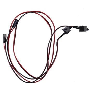 2 комплект 2-за контакт на захранващ кабел SW PC-Бутон за включване/изключване ATX Компютърния преминете Тел 45 см