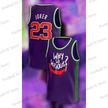 2024 Нов комплект Arriavl Joker Why So Serious 23 Баскетбол Edition Vest Fans Kit Специално юбилейно издание на баскетболен комплект