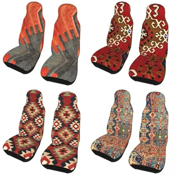 3D принт Килим Навахо Ширити Ацтекский текстил на Седалките за столчета за автомобил, Универсална са подходящи за леки автомобили, ванове или микробуси Седалките в бохемския персийски стил