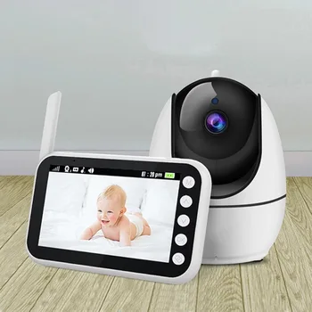 4,5-инчов следи бебето с камера Електронна запис гледане на деца Безжична цветово наблюдение Lullaby Двустранен разговор за Мониторинг на температурата на