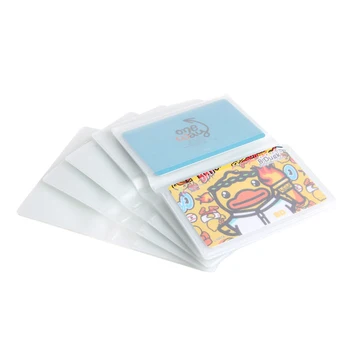 5 6страничный пластмасов портфейла-притурка на 24 карти за сгъване на бизнес кредитни карти