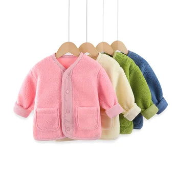 Josaywin / есенно-зимно яке за момичета и момчета, детски вълнена топла детски яке, палто за момичета, руното дебела топла горна дреха за малки деца
