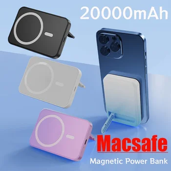 Magnetic Power Bank за iPhone 12 13 14 15 външна батерия Магнитен Powerbank Преносимо безжично зарядно устройство Дубликат помощна батерия