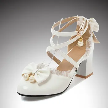 MODX/ Обувки на висок ток За момичета 7-15 години; Розово-бели Модела обувки на Принцесата За момичета; Летни Вечерни обувки За момичета; X # 12/10D50