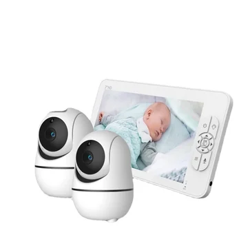 SM70PTZ-2 Двойна камера baba eletronica com video visão noturna детска помещение плаче бебета новородени монитори, камери за наблюдение bebe