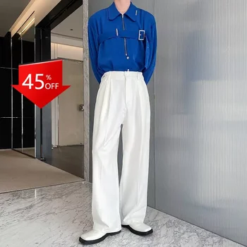Y2K Прости Ежедневни прави панталони в Корейски стил градинска облекло за джогинг 하렘 바지 широки мъжки панталони y2k 1: 1 реколта мъжки дрехи панталони