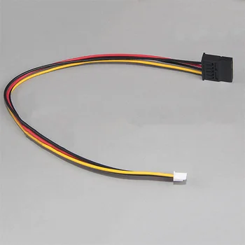 Висококачествен захранващ кабел от марката NewSATA 15П Жена до малък 4-за контакт на женския със стъпка 2,5 мм до захранващия кабел за ITX