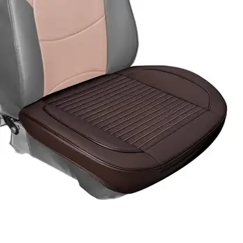 Водоустойчиви калъфи за седалки на коли, калъфи за седалки от изкуствена кожа, Нескользящие седалка за предните седалки с джобове за съхранение, кола протектор