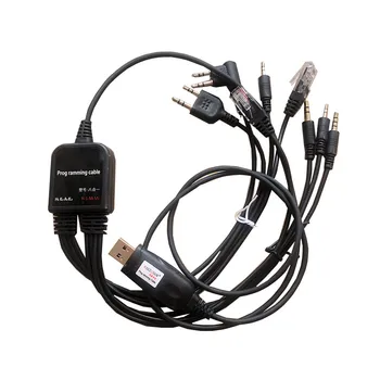 Двустранно радио многофункционална мобилна радио-USB-кабел за програмиране UV5R UV82 преносима радиостанция TK3107 TC500 GP368 GM388 V8 VX168