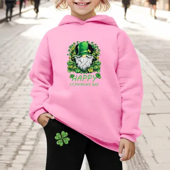 Детска hoody с качулка и панталони Комплект от пуловера с качулка Irish Фестивал, спортен костюм от 2 теми