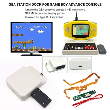 Докинг станция за GBA Type-C, станция за превключване на GBA, докинг станция контролер GBA за конзола Game Boy Advance