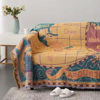 Европейският жаккардовый калъф за диванной възглавници Croker Horse Design, калъфи за мека мебел, пълно покритие, топла кърпа, одеяло от памучна прежда, вязаный гоблен.