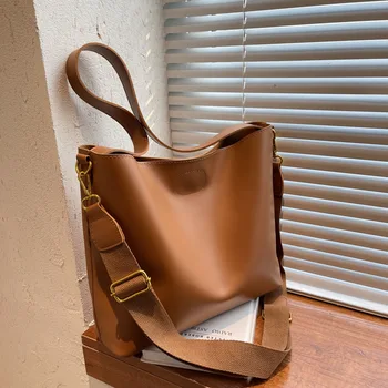 Ежедневни дамски чанти от изкуствена кожа, чанти през рамо, висококачествени дамски чанти-кофи, дизайнерски дамски чанти, чанта-месинджър.