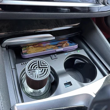 За BMW 5 6 Серия G30 G32 G38 6GT 2017 2018 2019 2020 2021 2022 Автомобилното безжично зарядно устройство бързо зарядно устройство за телефон, зарядно устройство ще захранване на плоча