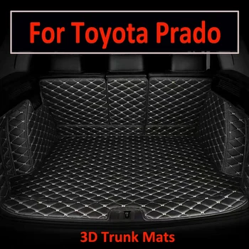 (За пътуване с кола) са Добре! Специални постелки за багажник за Toyota Land Cruiser Prado 150 5 места 2016 непромокаеми постелки в багажника за Prado 2015-2010