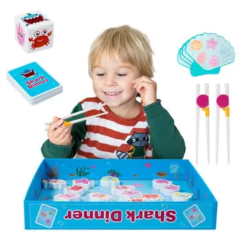 Игра с пръчици за хранене за предучилищна възраст, Забавни образователни играчки за деца, Cartoony фигура, Многофункционални Морски животни, Подаръци за приятели и деца