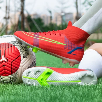 Качествена футболни обувки, футболни Обувки, Mbappé, здрави, леки и удобни футболни обувки за улично футзала, маратонки 33-47 размер на Едро