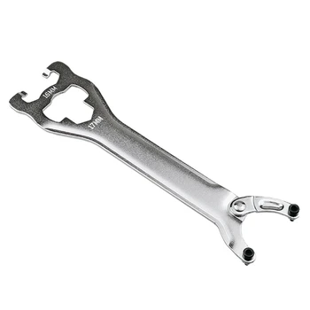 Ключ за ремонт на велосипеди Ключ за долна скоба на мотора Крак Гаечен ключ е Инструмент 16/17 мм Аксесоари за инструменти за ремонт на велосипеди
