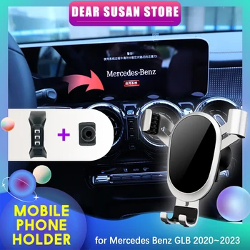 Кола за Мобилен Телефон за Mercedes Benz GLB X247 180 250 2020 ~ 2022 2023 Air Vent Клип Tray Stand Support Аксесоари Samsung