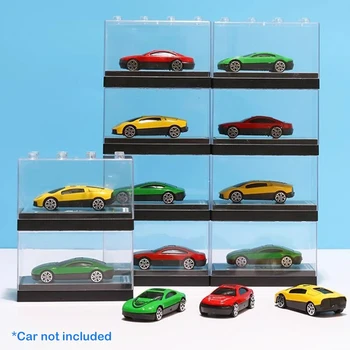 Колекция от модели малки автомобили, подадени под налягане, 1: 64, Штабелируемая Акрилна Комбинирана Прозрачна витрина за съхранение