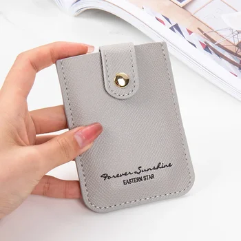 Корейската версия на новата чанти и калъфи за карти, дамски однотонная лесна чанта за кредитни карти с няколко карти, тънка симпатична малка чанта за органных карти