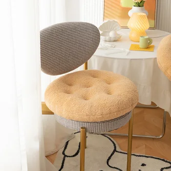 Кръгла възглавница за сядане на стол във формата на бисквити, меки възглавници за столове, възглавници за автомобилни седалки, декоративна възглавница на облегалката на дивана татами от бисквити