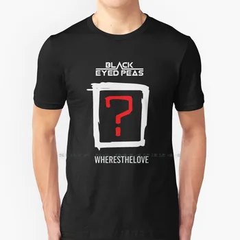 Логото на рок групата Black Eyed Peas 90art Тениска Памук 6XL Логото на рок групата Black Eyed Peas 90art