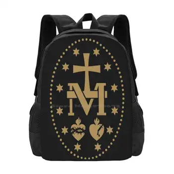 Медал на Дева Мария Дизайнерска чанта с модел Ученическа раница Свята Вяра Религия Католически Светия Исус Католицизъм Молитва на Библията