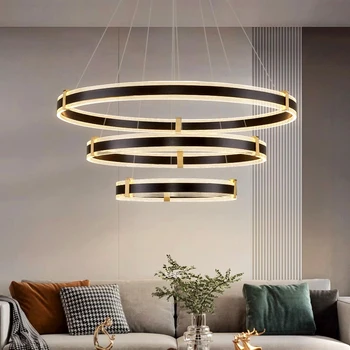 Модерна проста полилей за хола вътрешно осветление на Тавана лампа, окачена лампа led полилей за вътрешно осветление на хола