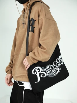 Модната марка чанта-месинджър в ретро стил, ежедневни спортни холщовая чанта през рамо, студентски чанта за практикуване на