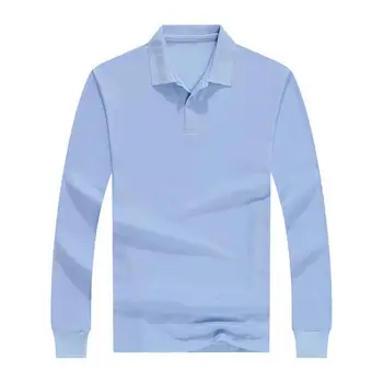 Мъжка делова риза с ревери, монофонични дълъг ръкав, впитывающий пот, Против бръчки, мъжки пуловер, Горната част на риза, пуловер