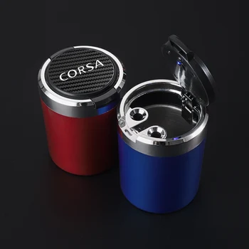 Нов преносим автомобили чаша-пепелник за цигари с капак с логото на автомобилни аксесоари на OPEL CORSA