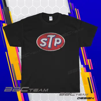 НОВА тениска С логото на STP OIL, МЪЖКА тениска С логото RACING CAR MOTOR, ВСИЧКИ РАЗМЕРИ
