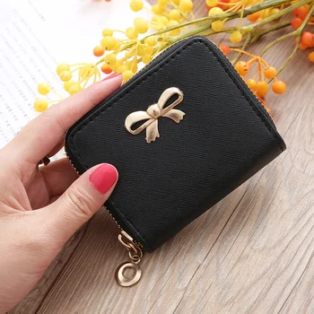 Ново Корейското портмонето с къс нос, Женствена чанта, голяма пазарска чанта за карти, малка квадратна чанта с кръстосан модел цвят карамел