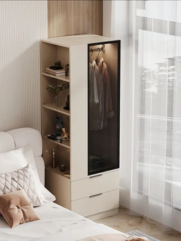 Нощни малък гардероб за дрехи house hold bedroomsпростой и индивидуален шкаф за дрехи малка стая, модерен и минималистичен нов стил за деца