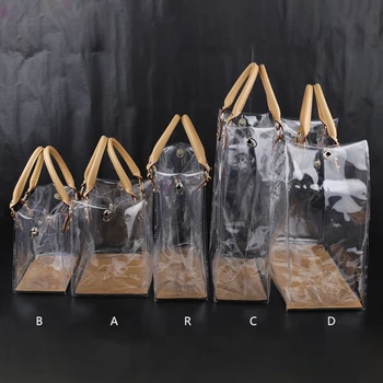 Прозрачната чанта-тоут от PVC със Собствените си ръце, Производство на чанти, Подаръчни торбички, ръчно изработени Аксесоари за бродерия, Набор от инструменти, Рожден Ден, Празник