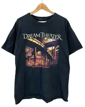 Реколта тениска рок-група Dream Theater Systematic Chaos голям размер