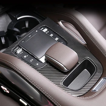 Стикер на централния панел за управление на автомобил от въглеродни влакна Промяна на интериора на колата, за да Benz W167 GLE/ GLS 2020 2021