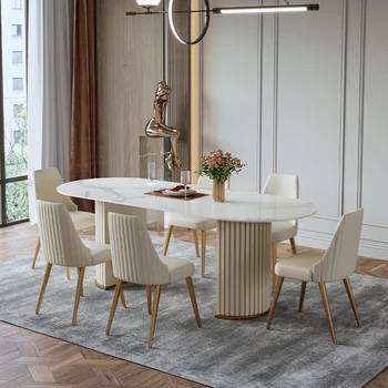 Стол Квадратна маса за хранене, кът Скандинавски мобилен Модерен маса Дизайнерски мебели за хола Articulos Para El Hogar Кухненски мебели