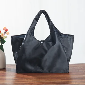 Чанта за Еднократна употреба от полиестер, преносими дамски чанти през рамо, Сгъваема чанта, пазарска чанта, Модерен джоб за съхранение на продукти, пътуване